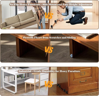 Heavy Duty Leveling Feet, 4 Pack Adjustable Furniture Levelers - Image 3