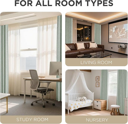 Joydeco Linen Blackout Curtains - Image 8