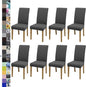 BIETYONE Stretch Dining Chair Covers Set of 8, Soft Removable Washable Kitchen by BIETYONE