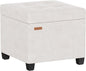ABHENG Chenille Cover Steel Frame Ottoman by Liveinacomfortablehome