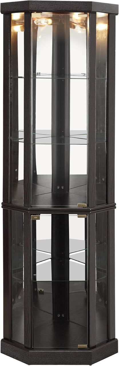 Glass Corner Display Cabinet - Image 9