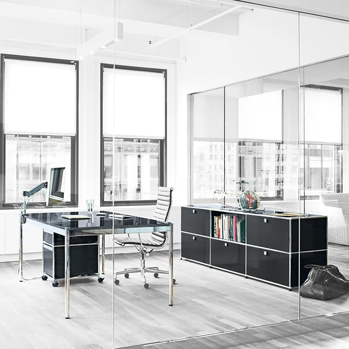 Modern Storage Cabinet Black G Versatile Free-Standing Organizer - Image 8