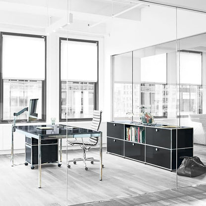 Modern Storage Cabinet Black G Versatile Free-Standing Organizer - Image 8