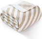 Snuggle Sac Ultra Soft Throw Blanket, Cozy Knitted, Fuzzy Knit Striped by SnuggleSac