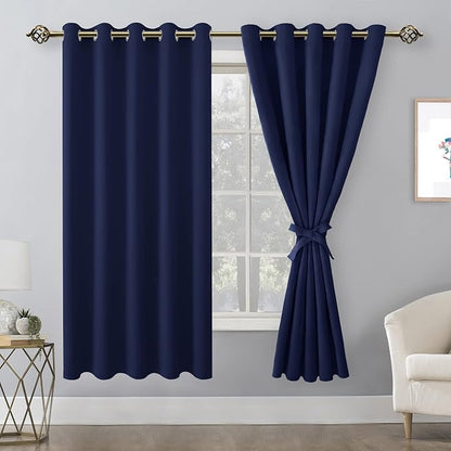 Blackout Curtains for Bedroom, 60 x 63 Inches Length, Window Curtains for - Image 8