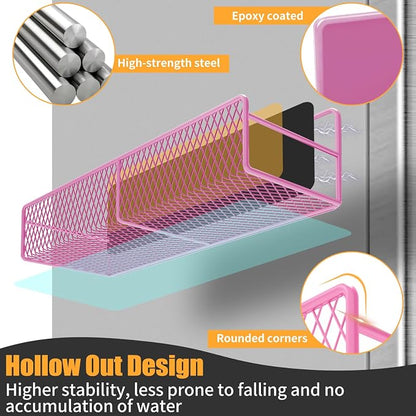 DTUQYX Magnetic Spice Rack for Refrigerator, 7 Pack Metal Magnetic Shelf - Image 5