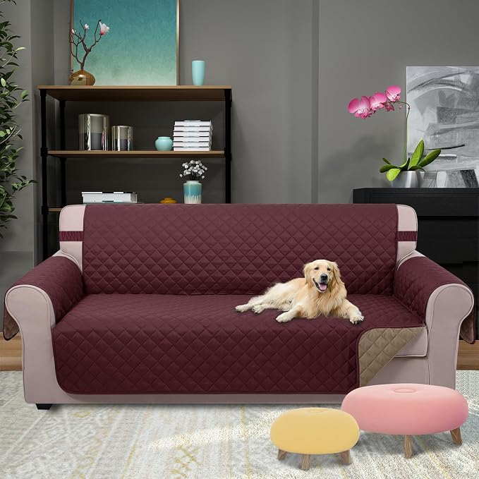 U-NICE HOME Large Sofa Cover Reversible Couch Cover - Image 2