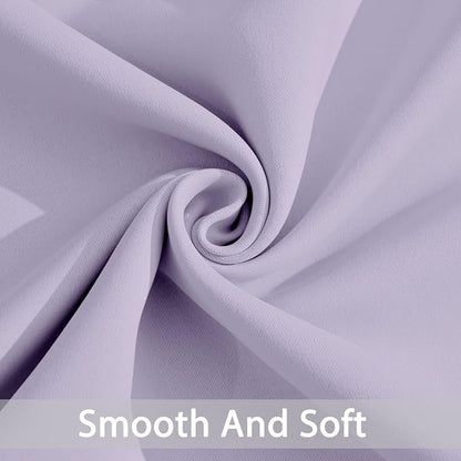 Yakamok Room Darkening Curtains 42x72 inch Length Lilac-Living Room | 2 panels - Image 4