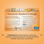 Twinings Honeybush, Mandarin, & Orange Herbal Tea Individually Wrapped Bags, 20 Count (Pack of 1), Naturally Caffeine-Free, Enjoy Hot or Iced, 20 Teabags