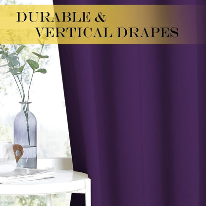 NICETOWN Royal Purple Blackout Curtains - Image 4