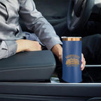 20 oz Skinny Tumblers Bulk 4 Pack, Stainless Steel Insulated Tumbler with Lids and Straws, Slim Double Wall Powder Coated Travel Coffee Mugs Reusable Cup for Hot Cold Drinks (Navy,4 pack)