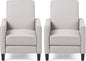 Christopher Knight Home Emmie Fabric Recliner, Light Gray, Dark Brown by ChristopherKnightHome