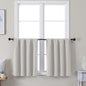 Simplebrand Ava Natural Short 30 Inches Blackout Curtain 2 Panels Set, Half by Simplebrand