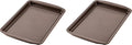 Circulon Nonstick Bakeware, Nonstick Cookie Sheet/Baking Sheet - 10 Inch x 15 Inch, Chocolate Brown (Pack of 2)