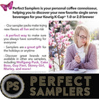 Perfect Samplers Dark Roast Coffee Pods Variety Pack, Dark Roast Coffee Pods for Keurig K Cups Machines, Coffee Sampler 80 Count