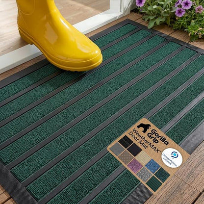 GORILLA GRIP 100% Waterproof All-Season WeatherMAX Doormat US Designed Natural by Unknown
