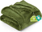Utopia Bedding Ultra Soft Fleece Bed Blanket Full Size Olive | Microfiber Plush by UTOPIABEDDING
