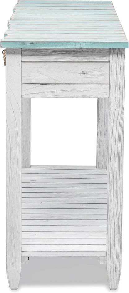 Sea Winds Trading Picket Fence Console Table Kiln-Dried Solid Mindi Wood - Image 5