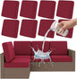 Smiry Waterproof Patio Cushion Covers, Stretch Outdoor Furniture Covers | Couch by Smiry