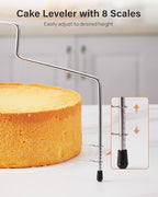 Kootek 144PCs Cake Pan Set, Cake Decorating Kit with 3 Nonstick Round Springform Pans (4, 7, 9 inch), Piping Bags and Tips, Cake Leveler, Other Cheesecake Pan Tools Baking Supplies Gifts & eBook