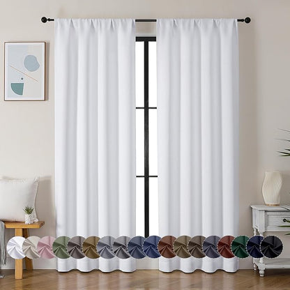 Simplebrand Ava Pure White Curtains by Simplebrand