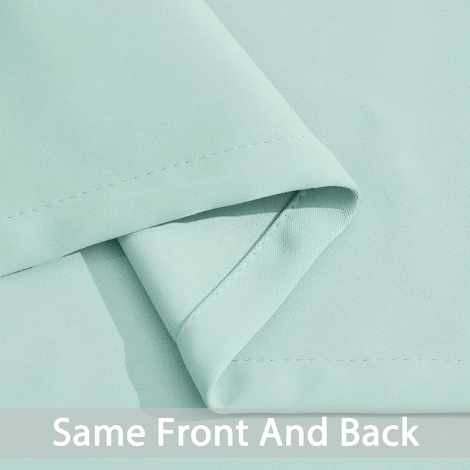 Yakamok Room Darkening Curtains 42x72 inch Length Aqua-Living Room | 2 panels - Image 5