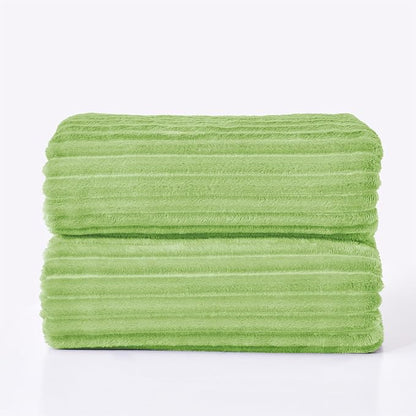 BEDELITE 3D Ribbed Jacquard Green King Size Blankets - Image 8