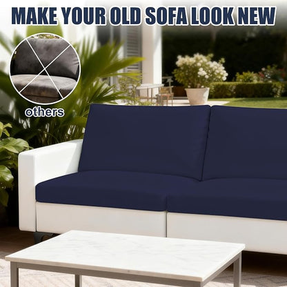 4PCS Patio Cushion Covers, Patio Furniture Couch Seat Slipcovers，Washable - Image 5