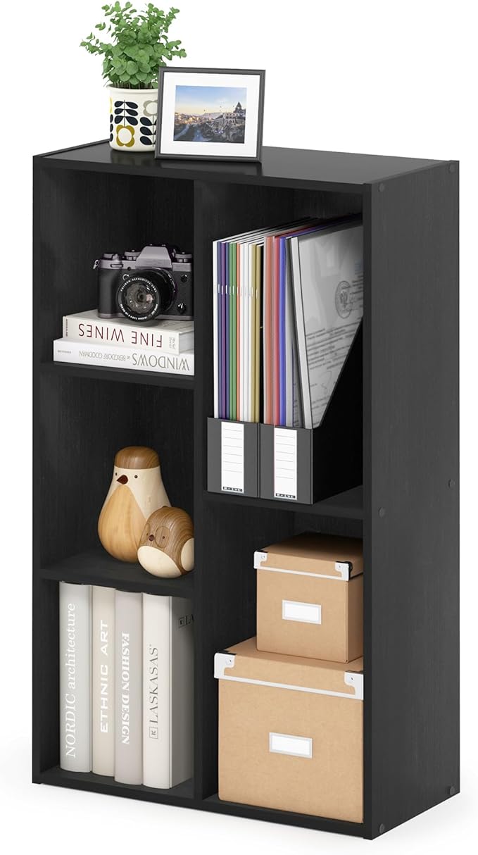 Furinno Luder 5-Cube No Tool Assembly Open Shelf by Furinno-FitsYourSpaceFitsYourBudget