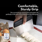 New Star Foodservice Plastic Handle Dough Scraper, 6 by 3-Inch, Black
