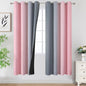 Ombre Grey and Pink Blackout Curtains by ESTELARTEXTILER
