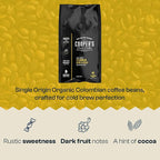 Cold Brew Coffee Colombian Reserve Single Origin Coarsely Ground Coffee - 5 lb. Bag - Dark Roast