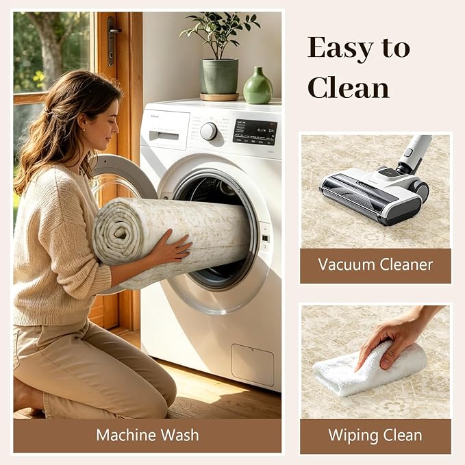 9x12 Ft Extra Large Area Rugs for Living Room, Soft Non-Slip Machine Washable - Image 8