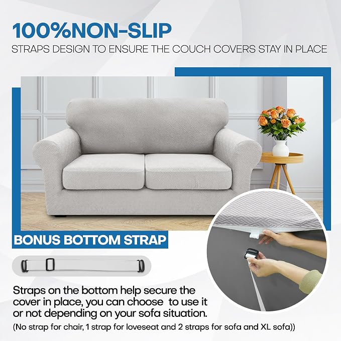 XINEAGE 2026 New 4 Pieces Couch Covers - Image 7