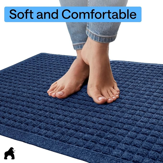 GORILLA GRIP® Ultra Absorbent Front Door Mat Outside Entrance, Traps Dirt and - Image 8