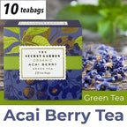 Premium Organic Holiday Tea Bag Sampler Gift Box - 90 Bags 9 Exotic Flavors Herbal Orange Spice, Mango, Earl Grey, Pomegranate, Peach, Green, Ginger Peach, Lemon Ginger, Acai Berry