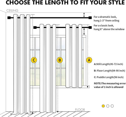 MIULEE Blackout Curtains for Bedroom 2 Panels 29 x 40 Inch Long Sage Green | - Image 7