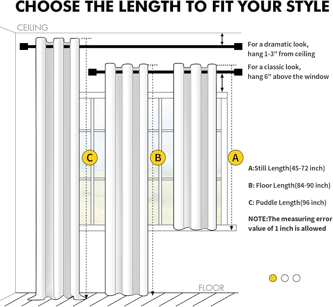 MIULEE Blackout Curtains for Bedroom 2 Panels 40 x 84 Inch Long Mocha Brown | - Image 7