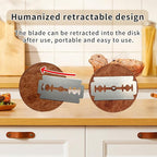 Bread Lame Sourdough Scoring Tool,Wooden Lame Bread Scoring Tool with 5 Razor Blades and Leather Storage Cover,UFO Bread Lame Dough Scoring Tool for Bread Baking