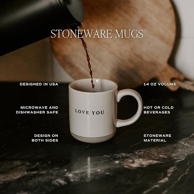 Floral Mug in Stoneware by Sweet Water Decor