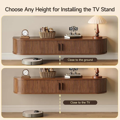55" Floating TV Stand with Power Outlet - Image 7
