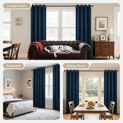 Joydeco Blackout Curtains 108 Inch Length 2 Panels Set, Thermal Insulated Long - Image 8