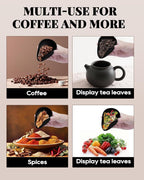 Coffee Dosing Tray, Food Grade Silicone Coffee Bean Dosing Cup for Barista Tool for Home, kitchen - Black