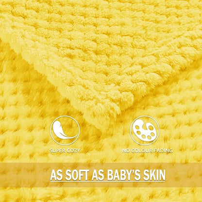 Exclusivo Mezcla Large Waffle Fleece Throw Blanket - Image 3