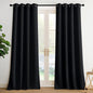 NICETOWN Room Darkening Draperies Curtains Panels, 2 Panels Black W52 x L96 by NICETOWN