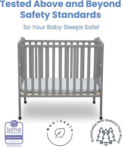 Delta Children Folding Portable Mini Baby Crib - Image 4