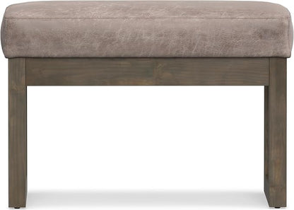 SIMPLIHOME Milltown Small Ottoman Bench - Image 5