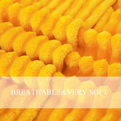 Gold Fleece Throw Blanket 50”×60” - Image 6