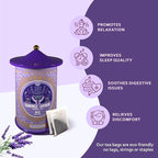 Life Plus Style Gourmet Pagoda Garden Chamomile Lavender Organic Herbal Tea Caffeine Free Hot or Iced Floral Blend Natural Delicious Sleep Tea 60 Tea Bags
