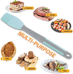 Silicone Pastry Basting Brush - 2Pcs Extra Long Silicone Basting Brush for Grilling,2inch Wide Heat Resistant Brushes Spread Oil Butter Sauce Marinade for Cooking Baking BBQ(Blue 2)